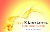 Etcetera - Oito Anos Blogger