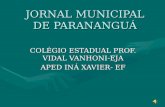 Jornal Municipal de Paranaguá  - Ações Pedagógicas positivas na EJA