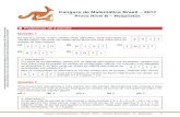 Prova Canguru da Matemática - 7º/8º ano - 2017