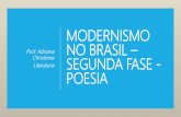 Modernismo no brasil – segunda fase   poesia