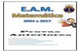 Matemática - Aprendizes de Marinheiros - 2004 a 2017