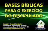 Bases bíblicas para o exercício do discipulado