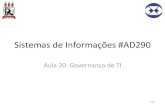 Sistemas de Informações - Aula 20: Governança de TI