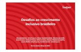 Desafios ao crescimento inclusivo brasileiro