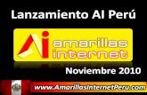 Lanzamiento de AmarillasInternet Perú