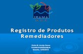 Registro de Produtos Remediadores - mma.gov.brmma.gov.br/port/conama/processos/9A16ED0C/Regis... · INSTRUÇÃO NORMATIVA Nº 5/2010, art. 2º: Definição: A) Biorremediador: remediador