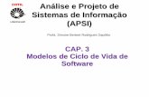 COTIL Análise e Projeto de Sistemas de Informação (APSI) · PDF file• CMMI - Capability Maturity Model - Integration ou Modelo de Maturidade em Capacitação - Integração .