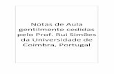 Notas Aula cedidas Prof. Rui Simões Portugal - FEN/ · PDF file– tolerâncias reduzidas e maior precisão de ... A ancoragem nos apoios pode ser necessária ... aplicar as regras
