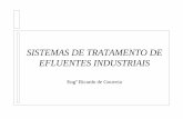 SISTEMAS DE TRATAMENTO DE EFLUENTES …wts.eng.br/downloads/tratamento_de_efluentes.pdf · – Alguns tipos de industriais em função das características de seus processos produtivos