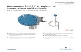 Rosemount 2240S Transmissor de temperatura multi- · PDF fileTabela 1. Informações para ... 0,5 a 1,5 mm2 (AWG 22 a 16), pares trançados blindados ... instalado em um tubo de 25