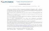 COMUNICADO -   · PDF filea anulação da prova aplicada para o Cargo de Controlador Interno, ... O Candidato que realizou a prova no dia 08 de maio de 2016, ... piaçú-SP, CEP:
