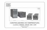 CONTROLADORES DE TEMPERATURA - coel.com.br · PDF fileManual de Instruções - UWK48, LWK48, K48 e K49 1 / 52 CONTROLADORES DE TEMPERATURA modelos UWK48, LWK48, K48 e K49
