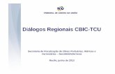 Diálogos Regionais CBIC-TCU - apeop.org.br · PDF fileSistemas SINAPI ou SICRO. ... se o preço de aquisição dos insumos ... Os parâmetros referenciais de BDI presentes nos Acórdãos