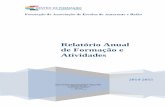 Relatório Anual de Formação e Atividades - cf-ab.com Plano 2014-15.pdf · Na Sessão de apresentação do Agrupamento de Amarante, ... Relativamente ao plano de formação, ...