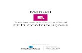 Manual EFD Contribuicoes - · PDF fileNa aba “geral/federal” sub-aba “pis/cofins” na opção “apuração” marque que a empresa irá “calcular PIS e COFINS conforme a
