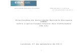 Orientações da Autoridade Bancária Europeia (EBA) sobre a ... · PDF file2 Orientações da Autoridade Bancária Europeia (EBA) sobre a governação interna das instituições Natureza