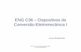 ENG C36 – Dispositivos de Conversão Eletromecânica I · PDF file27ª 14/6/2012 Circuito Equivalente do Gerador e Motor síncrono trifásico ... Número de espiras da bobina (