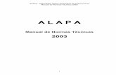 MANUAL DE NORMAS T.CNICAS 2003 - Impresso ALAPA.pdf · ALAPA - Associação Latino Americana de Pneus e Aros Manual de Normas Técnicas 2003 1 A L A P A Manual de Normas Técnicas