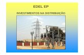 INVESTIMENTOS NA DISTRIBUIÇÃO - esi- · PDF fileSubestações 60/15 kV (Cuca, Maianga e Mutamba) com uma capacidade de potência instalada na ordem dos 180 MVA. De 2003 à 2011 a