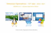 Sistemas Operativos - 11º ano - Rafael Henriques · PDF fileSistema Operativo Nos sistemas operativos actuais, o meio de comunicação mais usual entre o utilizador e o hardware é
