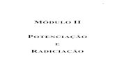 modulo2 POTENCIAÇÃO E RADICIAÇÃO - Seção Blogblog.portalpositivo.com.br/matematicacpv/files/2016/03/potenciacao... · O módulo II é composto por exercícios envolvendo potenciação