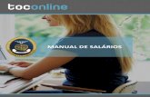 MANUAL DE SALÁRIOS - app. · PDF file3 | P á g i n a Manual de Salários|toconline Manual de Salários Data de Publicação: Fevereiro de 2015 Este documento é disponibilizado "tal