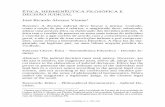 ÉTICA, HERMENÊUTICA FILOSÓFICA E DECISÃO · PDF fileAno 4 (2018), nº 1, 761-781 ÉTICA, HERMENÊUTICA FILOSÓFICA E DECISÃO JUDICIAL José Ricardo Alvarez Vianna1 Resumo: A decisão