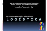 Prof. Luciel Henrique de Oliveira –luciel@uol.com.br L O G ... · PDF fileGerenciamento da cadeia de suprimentos É muito difícil separa a gestão da logística empresarial do gerenciamento