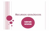Recursos geológicos-exploração sustentada · PDF file“A nossa sociedade assenta sobre, e está dependente, da utilização de recursos como a água, solo, florestas e minerais.