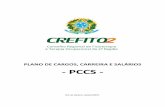 PLANO DE CARGOS, CARREIRA E SALÁRIOS - PCCS FINAL - PCCS... · 2 sumÁrio parte i - apresentaÇÃo do plano de cargos e salÁrios 1. apresentaÇÃo 4 2. objetivo 4