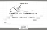 CONSELHO FEDERAL DE CONTABILIDADE - cfc.org.brcfc.org.br/wp-content/uploads/2016/02/BACHAREL_I_2011.pdf · CONSELHO FEDERAL DE CONTABILIDADE EXAME DE SUFICIÊNCIA ... Este caderno