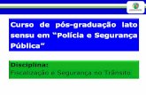 Curso de pós-graduação lato sensuem“PolíciaeSegurança · PDF fileMulta (arts. 258 a 260 do CTB) ... transitar com o veículo pelo acostamento (art. 193). Manual Brasileiro de