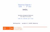 João Miguel Fernandes - gec.di.uminho.ptgec.di.uminho.pt/lesi/sd1-0607/teoria/05_VHDL.pdf · 4. VHDL-Introdução- O VHDL foi desenvolvido na década de 80 pelo DoD e pelo IEEE.