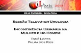 Sessão Televoter Urologia Incontinência Urinária na Mulher · PDF file• 35% dos doentes nunca regressa para buscar nova medicação para a BHA num sistema “sem pagamenot5”.