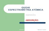 QUI346 ESPECTROMETRIA ATÔMICA - Professores UFOPprofessor.ufop.br/.../qui_346_absorcao_atomica_8a_aula_2016-1.pdf · ... Absorção de luz pela matriz (a banda de absorção do CaOH