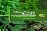 Política e Programa Nacional de Plantas Medicinais e ...bvsms.saude.gov.br/bvs/publicacoes/politica_programa_nacional... · Fitoterapia. 3. Política de Saúde. 4. Programa Nacional