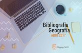 Geografia ABIN 2017 Bibliografia - CACD 2017 · PDF fileEste é uma amostra da Bibliografia do Clipping para a ABIN, que faz parte do conteúdo oferecido aos assinantes do Clipping