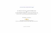 CALCULO VETORIAL´ GEOMETRIA ANALITICA´ - im.ufrj.br · PDF file CALCULO VETORIAL´ & GEOMETRIA ANALITICA´ livro 4: curvas parametrizadas Felipe Acker Instituto de Matematica´ Universidade