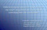 Diferenciação da série ISO 9000 e da GQT segundo as ... · PDF filede Fabricação e Engenharia (o controle da qualidade) Todos os Departamentos, com a alta administração, ...