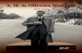 A. H. de Oliveira Marques - Biblioteca Nacional de · PDF fileabordar o percurso do país até à actualidade, procurando recuperar do limbo a que se encontrava confinada a História