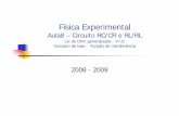 Física Experimental - FCULwebpages.fc.ul.pt/~vaesteves/Aula8RC2008_09.pdf · 10-11-2008 Física Experimental - V. E. 43 Labo – Instrumentos de medida II Gerador de sinais e osciloscópio
