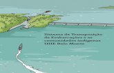 Sistema de Transposição de Embarcações e as · PDF fileprocesso de instalação e operação do sistema, até que todos ... os nomes das licenças ... pelo Rio Xingu no trecho