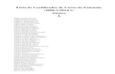Lista de Certificados de Curso de Extensão (2000.1/2014.1 ... · PDF fileAnny Mary Lewis Antonia Claudene de Lima Santos ... Bruna Matos Dias ... Carlos Eduardo Botelho Santos Carlos