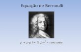 Equação de Bernoulli cujo princípio diz que a pressão em um fluido diminui à medida que aumenta a sua velocidade e vice-versa. Em 1738 foi ...