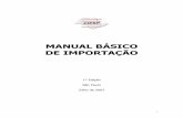 MANUAL BÁSICO DE IMPORTAÇÃO - ciesp.com.br · O Manual Básico de Importação é uma ferramenta importante, pois, tem como intuito orientar sobre o tratamento administrativo e