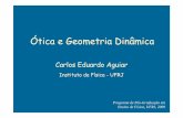 Ótica e Geometria Dinâmica - if.ufrj.brpef/aulas_seminarios/seminarios/2009_1_4_carlos.pdf · Talim, Anais do IX Encontro de Pesquisa em Ensino de Física (Jaboticatubas, MG, 2004).