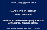 MARCO CIVIL DA INTERNET - britcham.com.br · Sentença (2011): condenou rés a fornecer informações cadastrais e IP’s de acesso dos usuários em 48h, sob pena de multa diária