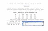 Usando o Excel para construir a Tabela de Distribuição de ... · Usando o Excel para construir a Tabela de Distribuição de Freqüência Uma empresa fabricante de lâmpadas deseja