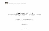 Manual Técnico do SICAP-LO - tce.to.gov.br€¦ · Manual do SICAP-LO, ... Para acessar o SICAP-LO o primeiro passo é entrar na página do Tribunal de Contas no endereço eletrônico