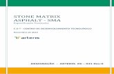 STONE MATRIX ASPHALT - SMA - Página Inicial - Arterisnovo.arteris.com.br/wp-content/uploads/2016/10/ARTERIS-ES-031... · amostras impermeabilizadas com parafina - AASHTO T 275 ARTERIS